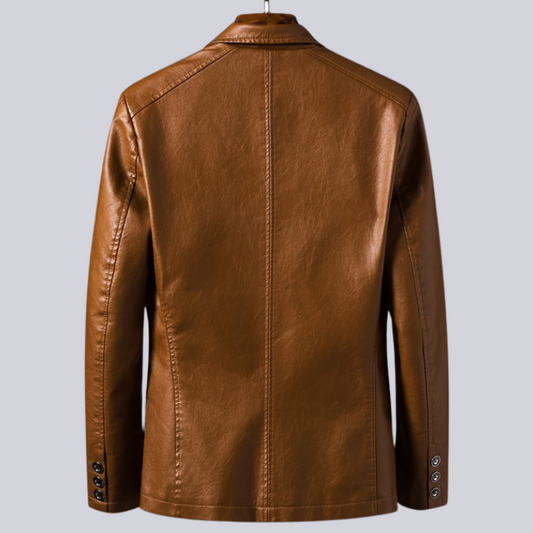 Soren | Classic Distressed Leather Jacket