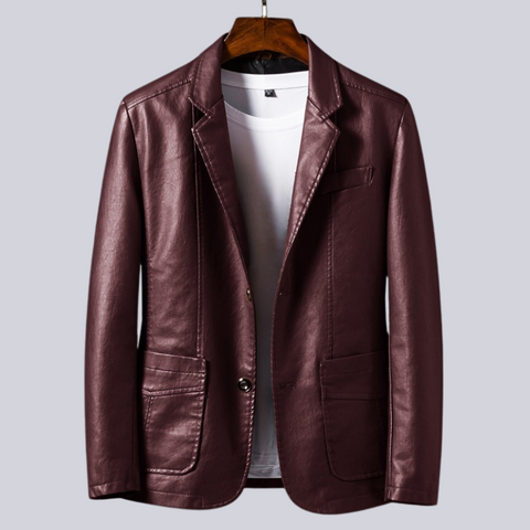 Soren | Classic Distressed Leather Jacket