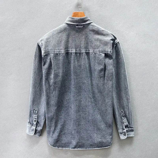 Eli | Slim Fit Denim Blouse