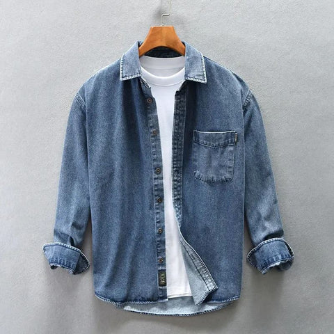 Eli | Slim Fit Denim Blouse